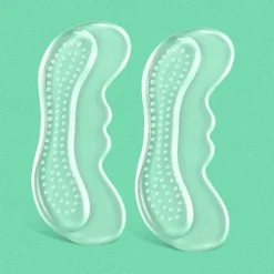 Women's Anti-Slip Gel Heel Cushion Inserts – Transparent Silicone Shoe Pads for Blister Prevention & Comfort – Ideal for High Heels, Flats & Loafers