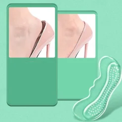 Women's Anti-Slip Gel Heel Cushion Inserts – Transparent Silicone Shoe Pads for Blister Prevention & Comfort – Ideal for High Heels, Flats & Loafers