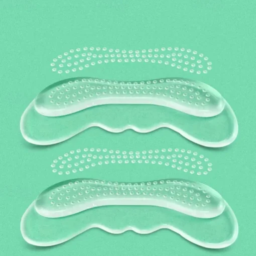 Women's Anti-Slip Gel Heel Cushion Inserts – Transparent Silicone Shoe Pads for Blister Prevention & Comfort – Ideal for High Heels, Flats & Loafers