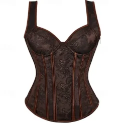 Women's Backless Carnival Date Club Corsets Luxury Retro Floral Home Outfits