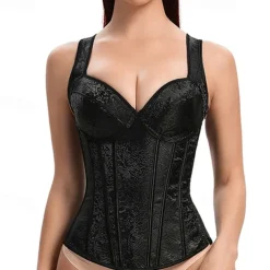 Women's Backless Carnival Date Club Corsets Luxury Retro Floral Home Outfits