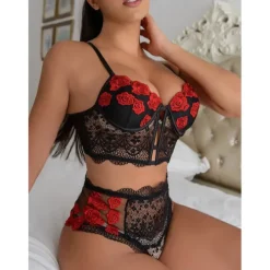 Women's Backless Sexy Erotic Sexy Lingerie Sexy Bodies Nightwear - Spandex Color Block Sexy Lingerie Set Home Outfits