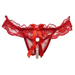 Women's Beaded Mesh Hole Sexy Jacquard G-strings & Thongs Panties Micro-elastic Mid Waist Super Sexy Lace Red Floral / Home / Apparel & Accessories Home Outfits