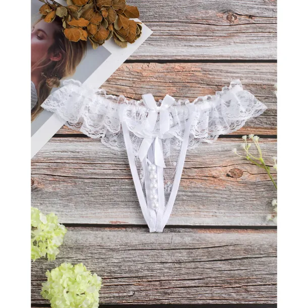 Women's Beaded Mesh Hole Sexy Jacquard G-strings & Thongs Panties Micro-elastic Mid Waist Super Sexy Lace Red Floral / Home / Apparel & Accessories Home Outfits