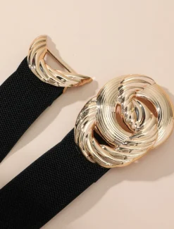 Women's Belt Elastic band Black Skinny Belt Dailywear Weekend Pure Color