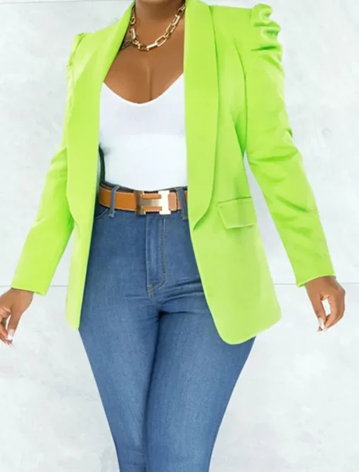 Women's Blazer Business Office Formal Blazer Suit Party Evening Jacket Casual Daily Spring Outerwear Long Sleeve