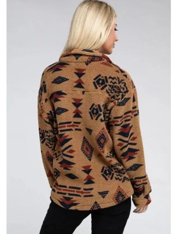 Women's Blouse Stylish Modern Long Sleeve Regular Tops Shirt Collar Work Daily Camel Spring Fall Winter