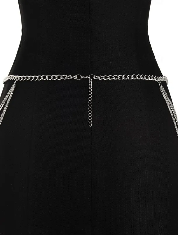 Women's body chain Fashion Outdoor Geometry Rantai cermin mata