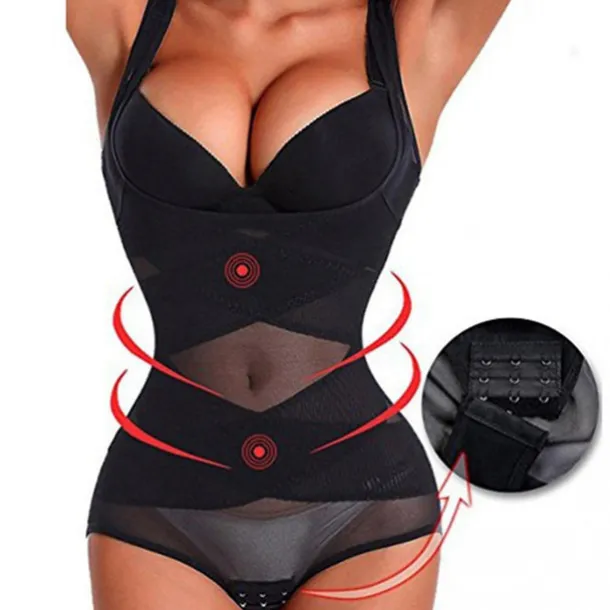 Women's Bodysuits Shapewears Criss Cross Classic Tummy Control Home Office Valentine's Day Plus Size Sport Seamless Sexy Solid Color Pure Color Buckle Seamed Home Outfits