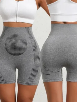 Women's Boyshorts Seamless Panty Shaping Panty 1 PC Underwear Classic Pure Color High Waist Petite Gender Neutral Light Grey S M L