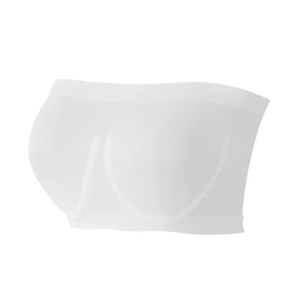 Women's Bras & Bralettes Tube Bra Strapless Full Coverage Solid Color Scoop Neck Micro-elastic Breathable Invisible Casual Daily Nylon Green / 1 PC Home Outfits