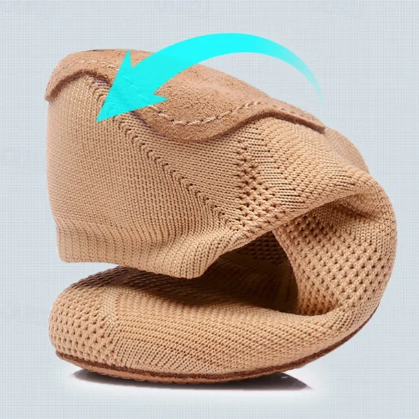 Women's Breathable Knit Jazz Dance Shoes – Lightweight Soft Sole Slip-On Dance Sneakers for Practice & Performance