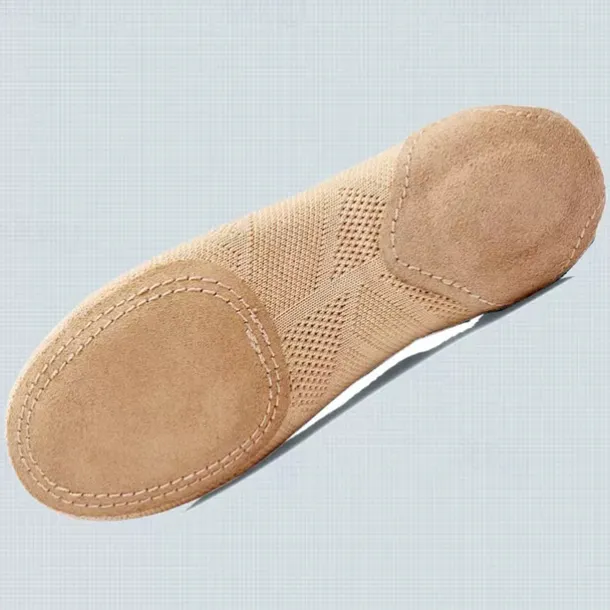 Women's Breathable Knit Jazz Dance Shoes – Lightweight Soft Sole Slip-On Dance Sneakers for Practice & Performance