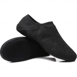 Women's Breathable Knit Jazz Dance Shoes – Lightweight Soft Sole Slip-On Dance Sneakers for Practice & Performance