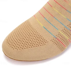 Women's Breathable Knit Jazz Dance Shoes – Lightweight Slip-On Soft Sole Ballroom Sneakers for Latin, Ballet, and Fitness Training