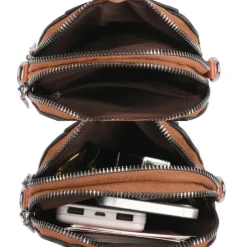 Women's Brown Faux Leather Crossbody Bag – Stylish Sunflower Design with Adjustable Strap for Daily Use, Travel & Casual Outings