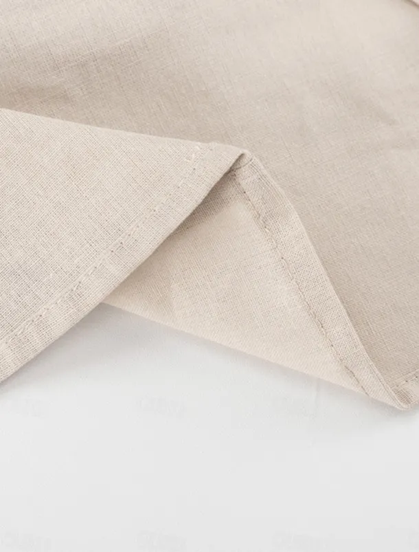 Women's Brown Summer Spring Mini Dress Cotton Linen Dresses Casual Dress Strap Dress Basic Modern Vacation Daily Weekend Loose Fit Plain Halter Neck