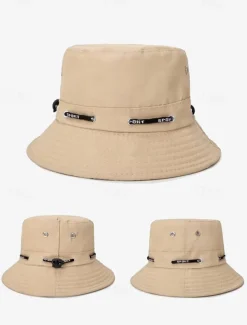 Women's Bucket Hat with Adjustable Drawstring Decoration – Stylish Lightweight Cap for Outdoor Activities, Travel, And Everyday Wear, Available in Multiple Colors