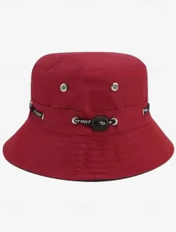Women's Bucket Hat with Adjustable Drawstring Decoration – Stylish Lightweight Cap for Outdoor Activities, Travel, And Everyday Wear, Available in Multiple Colors