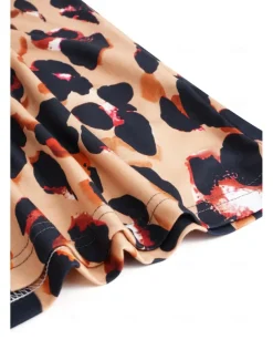 Women's Camisole Tank Top Vest Fashion Streetwear Print Sleeveless Regular Tops Crew Neck Casual Pink Brown Green Khaki Summer