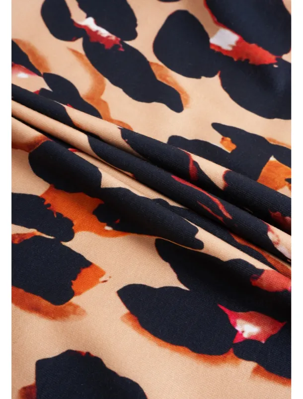 Women's Camisole Tank Top Vest Fashion Streetwear Print Sleeveless Regular Tops Crew Neck Casual Pink Brown Green Khaki Summer