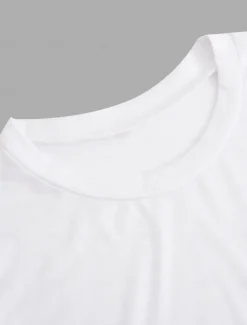 Women's Camisole Tank Top Sleeveless Round Neck White Asymmetrical Layered Elegant Draped Summer Spring Casual Workwear Regular Fit Versatile Top Clothing Apparel