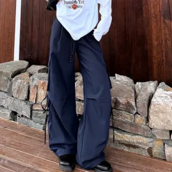 Women's Cargo Pants Hiking Pants Trousers Tactical Pants Outdoor Regular Fit Waterproof Pants / Trousers Drawstring Elastic Waist Black Red Hunting Climbing Camping / Hiking / Caving S M L XL