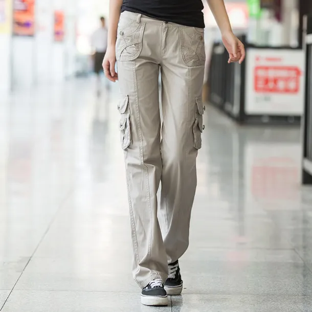 Women's Cargo Pants Hiking Pants Trousers Tactical Pants Military Summer Outdoor Ripstop Breathable Quick Dry Lightweight Pants / Trousers Bottoms Army gray Green Cotton Climbing Camping / Hiking