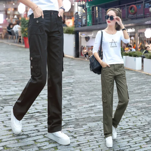 Women's Cargo Pants Hiking Pants Trousers Tactical Pants Military Summer Outdoor Ripstop Breathable Quick Dry Lightweight Pants / Trousers Bottoms Army gray Green Cotton Climbing Camping / Hiking