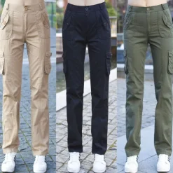 Women's Cargo Pants Hiking Pants Trousers Tactical Pants Military Summer Outdoor Ripstop Breathable Quick Dry Lightweight Pants / Trousers Bottoms Army gray Green Cotton Climbing Camping / Hiking