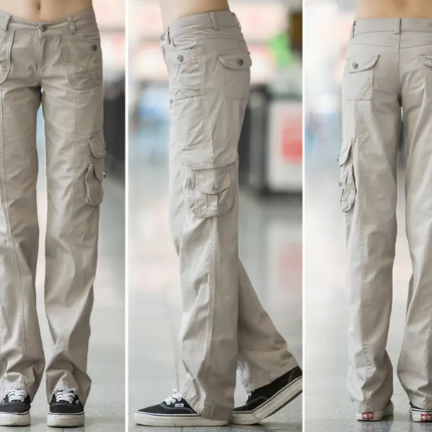 Women's Cargo Pants Hiking Pants Trousers Tactical Pants Military Summer Outdoor Ripstop Breathable Quick Dry Lightweight Pants / Trousers Bottoms Army gray Green Cotton Climbing Camping / Hiking