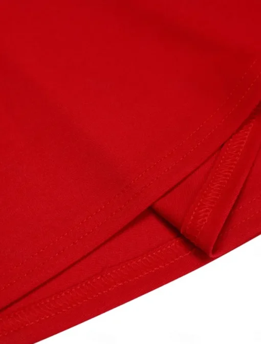 Women's Casual Dress Midi Dress Zipper Daily Date Fashion Streetwear Stand Collar 3/4 Length Sleeve Red Green Dark Blue Color