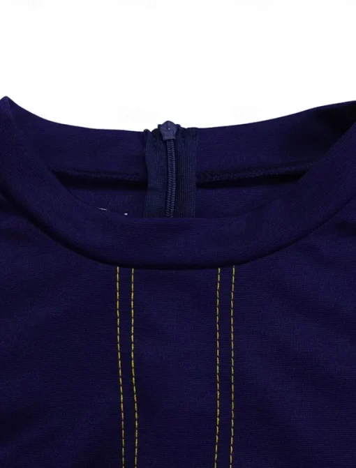 Women's Casual Dress Midi Dress Zipper Daily Date Fashion Streetwear Stand Collar 3/4 Length Sleeve Red Green Dark Blue Color