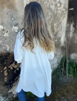 Women's Casual Jacket Warm Breathable Buttons Casual Plain Vacation Street Daily Wear Going out Single Breasted Long Lapel Regular Fit Long Sleeve Outerwear Black White Khaki Spring Fall