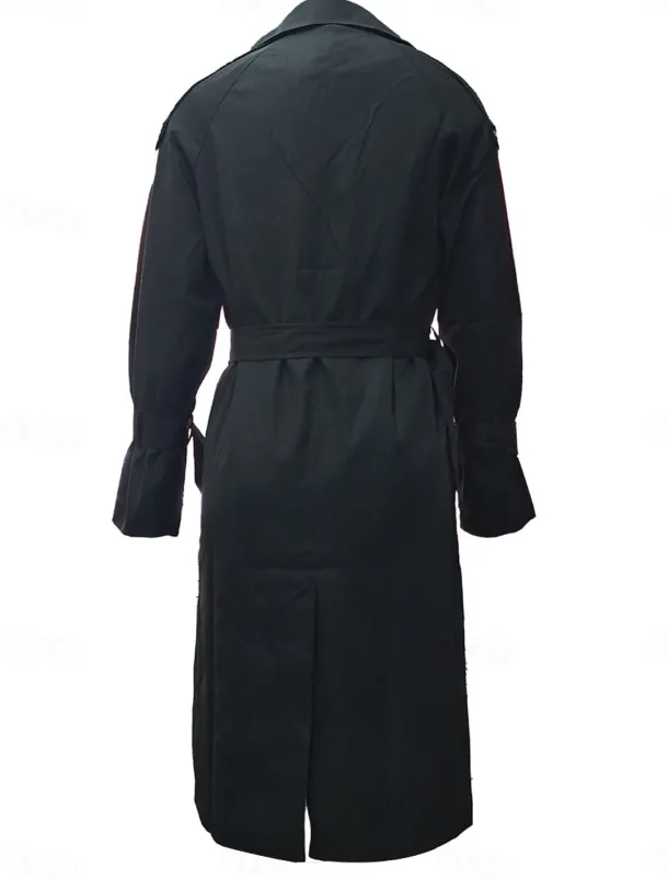 Women's Casual Jacket Work Button Solid Color Windproof Fashion Loose Fit Outerwear Long Sleeve Fall Black S