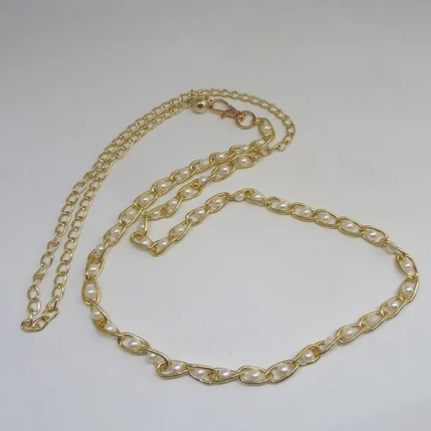 Women's Chain Belt Metal Chain Metal Bucke Geometric Formal Party Daily Green White Black Blue