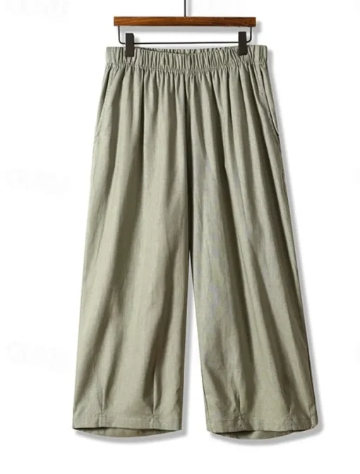 Women's Chinos Fashion Basic Full Length Medium Waist Plain Pocket Comfort Outdoor Inelastic Vacation Street Daily Earth Yellow Violet White Army Green Summer Spring Loose Fit
