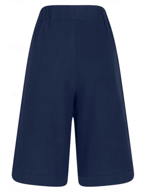 Women's Chinos Shorts Fashion Basic Casual Short High Waist Plain Pocket Drawstring Comfort Outdoor Micro-elastic Vacation Street Daily Grey Yellow Navy Blue Sky Blue Summer Spring Loose Fit
