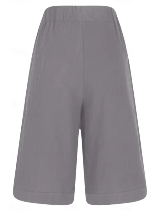Women's Chinos Shorts Fashion Basic Casual Short High Waist Plain Pocket Drawstring Comfort Outdoor Micro-elastic Vacation Street Daily Grey Yellow Navy Blue Sky Blue Summer Spring Loose Fit