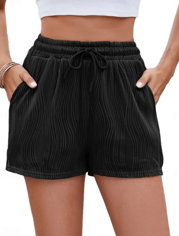 Women's Chinos Shorts Fashion Streetwear Short High Waist Plain Pocket Elastic Waistband Comfy Soft Comfortable Micro-elastic Outdoor Street Gray Green Black White Pink Summer Regular Fit