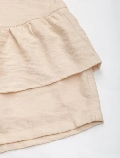 Women's Chinos Shorts Fashion Streetwear Short High Waist Plain Ruffle Comfy Soft Comfortable Micro-elastic Outdoor Street Khaki Summer Regular Fit