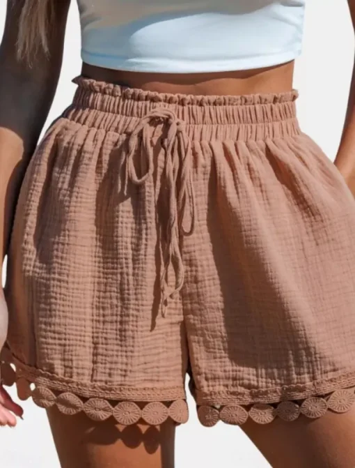 Women's Chinos Shorts Streetwear Ethnic Style Basic Short High Waist Plain Pocket Elastic Waistband Comfy Soft Comfortable Micro-elastic Outdoor Vacation Street Black White Pink Blue Summer Regular