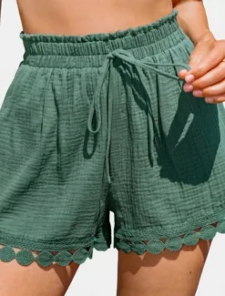 Women's Chinos Shorts Streetwear Ethnic Style Basic Short High Waist Plain Pocket Elastic Waistband Comfy Soft Comfortable Micro-elastic Outdoor Vacation Street Black White Pink Blue Summer Regular