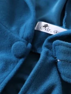 Women's Cloak / Capes Overcoat Long Pea Coat Windproof Warm Winter Coat Stylish Classic Style Casual Jacket 3/4 Length Sleeve Oversize Black Blue Army Green