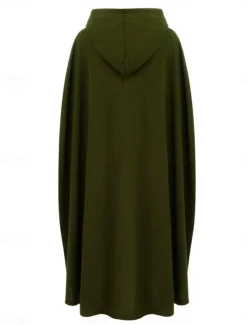 Women's Cloak / Capes Overcoat Long Pea Coat Windproof Warm Winter Coat Stylish Classic Style Casual Jacket 3/4 Length Sleeve Oversize Black Blue Army Green