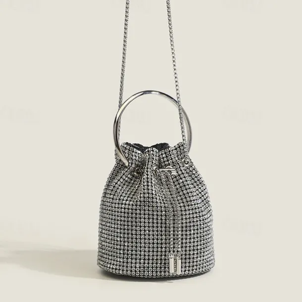 Women's Clutch Evening Bag PU Leather Wedding Party Chain Large Capacity Multi Carry Solid Color Silver Champagne Gold Black