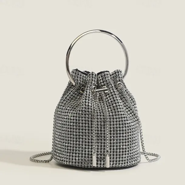 Women's Clutch Evening Bag PU Leather Wedding Party Chain Large Capacity Multi Carry Solid Color Silver Champagne Gold Black