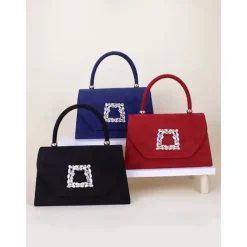 Women's Clutch Evening Bag Shoulder Bags Polyester Party Wedding Party Buckle Chain Large Capacity Multi Carry Solid Color Almond Black Red