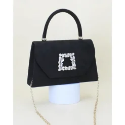 Women's Clutch Evening Bag Shoulder Bags Polyester Party Wedding Party Buckle Chain Large Capacity Multi Carry Solid Color Almond Black Red