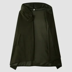 Women's Coat Cloak / Capes Hoodie Jacket Party Christmas Halloween Special Occasion Fall Winter Coat Windproof Warm Adorable Artistic / Retro Stylish Jacket Sleeveless Plain Oversize / Daily